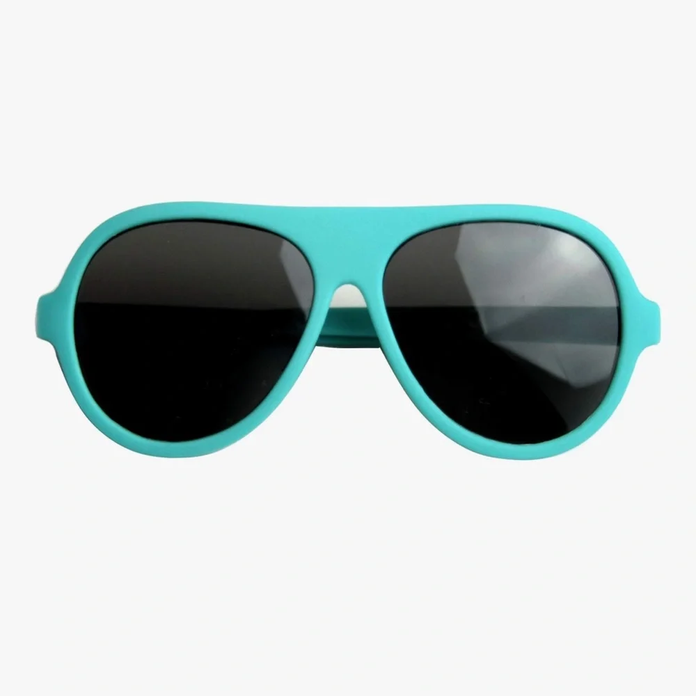 BIB-ON Sunglasses are Bendy and flexible (My first Sunglasses)Teal Aviator